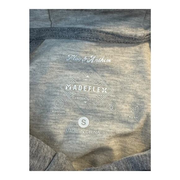 NEW Flag & Anthem Men's Small Gray Madeflex Pullover Hoodie NWT - Picture 4 of 7
